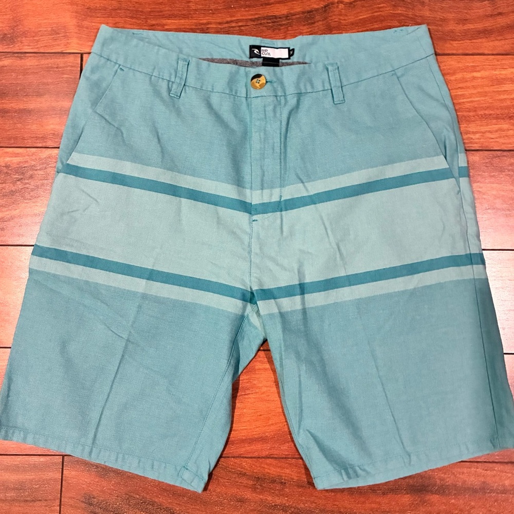 Rip Curl Men's Aqua Striped Shorts